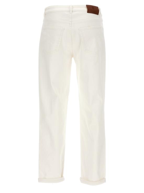 25SS 브루넬로 쿠치넬리 데님 팬츠 M277PD3210C7210 White - BRUNELLO CUCINELLI