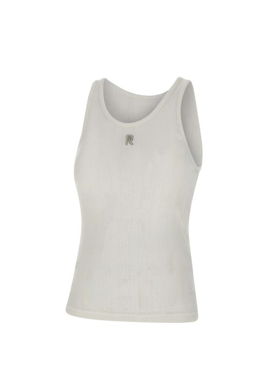 25SS 파코라반 민소매 티셔츠 25PJTE168CO0557 P100 White - PACO RABANNE