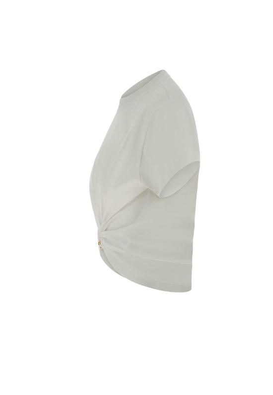 25SS 파코라반 반팔 티셔츠 23AJTO539CO0485 P109 White - PACO RABANNE