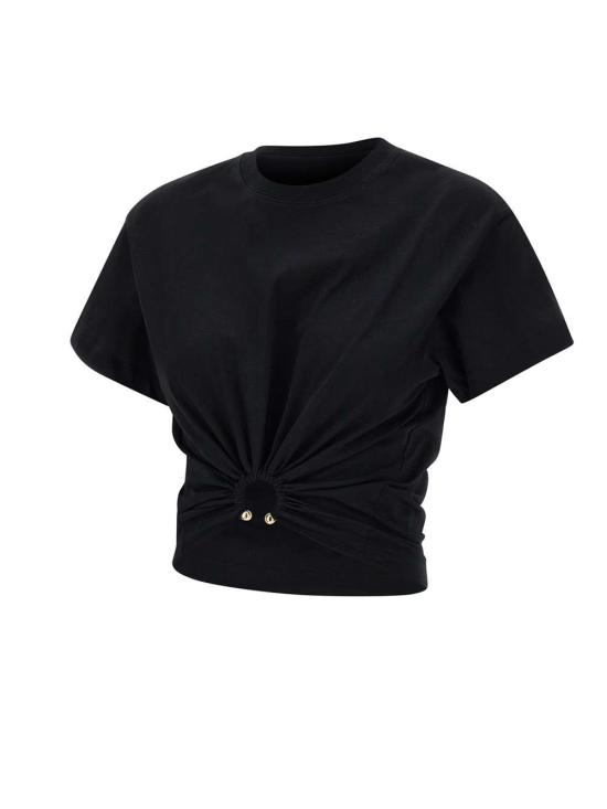 25SS 파코라반 반팔 티셔츠 23AJTO539CO0485 P001 Black - PACO RABANNE