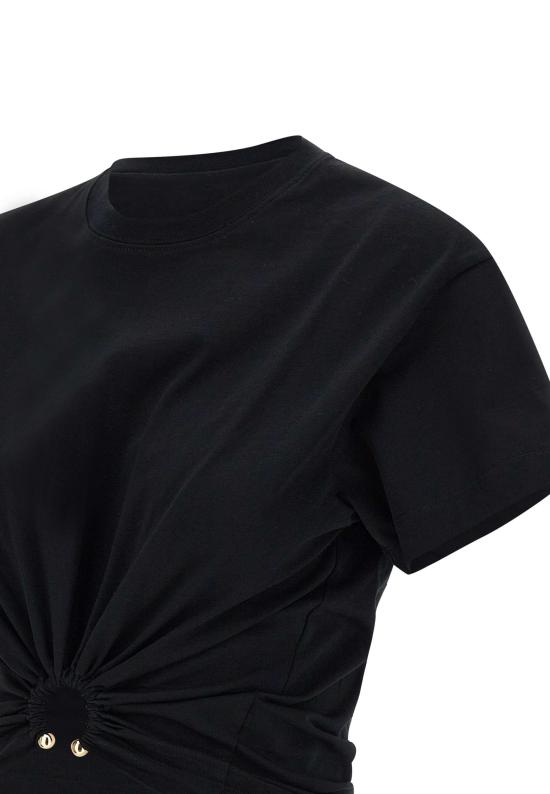 25SS 파코라반 반팔 티셔츠 23AJTO539CO0485 P001 Black - PACO RABANNE