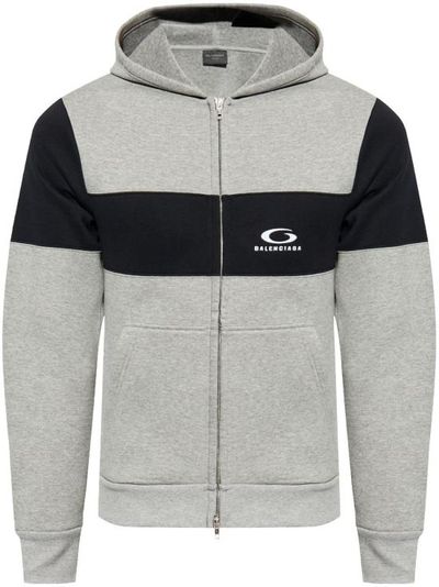 [해외] 25SS 발렌시아가 로고 후드 집업 808832 TRVJ21167 GREY