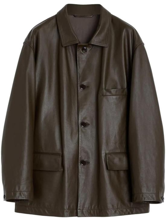  르메르 가죽 자켓 OW1074LL0095 brown - LEMAIRE