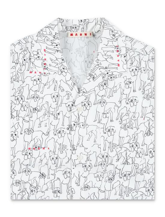 25SS [키즈] 마르니 셔츠 M01373M00U8 0M100 WHITE - MARNI