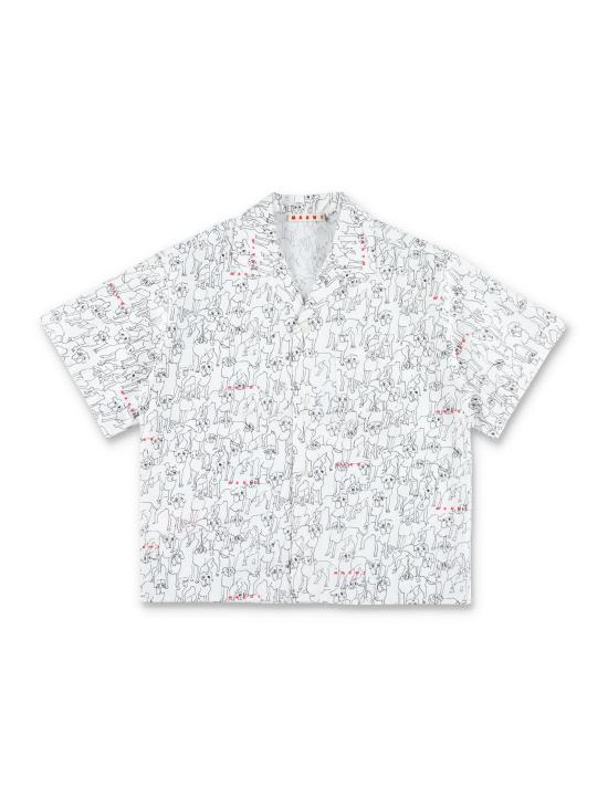 25SS [키즈] 마르니 셔츠 M01373M00U8 0M100 WHITE - MARNI