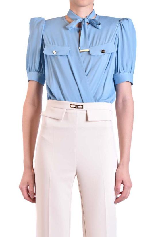 23SS 엘리자베타프랜치 긴팔 티셔츠 CB00231E2016 BLUE - ELISABETTA FRANCHI