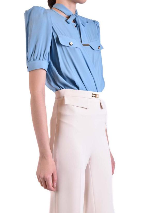 23SS 엘리자베타프랜치 긴팔 티셔츠 CB00231E2016 BLUE - ELISABETTA FRANCHI