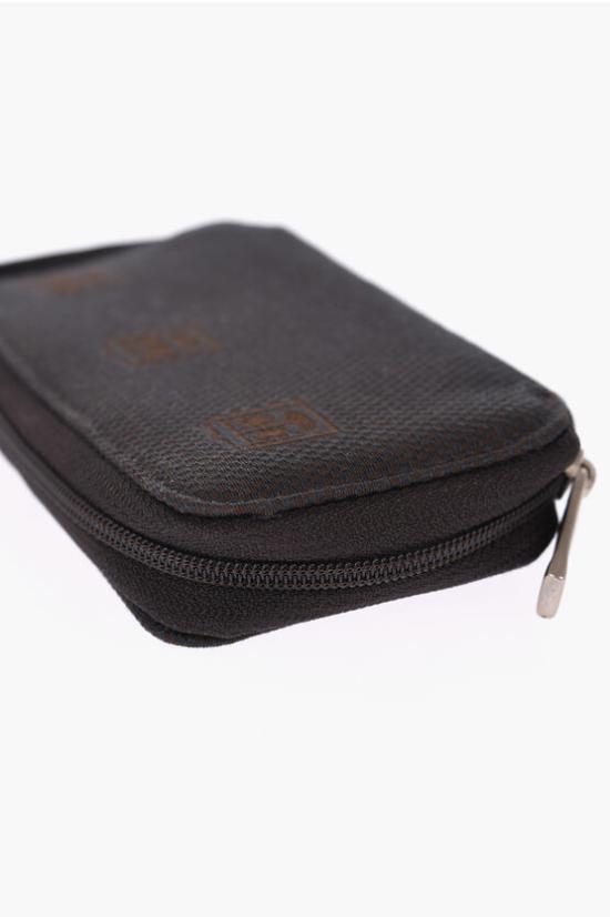 KEYHOLDER FABRIC LOGO Marrone Grigio