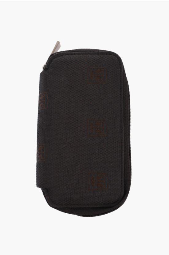 KEYHOLDER FABRIC LOGO Marrone Grigio