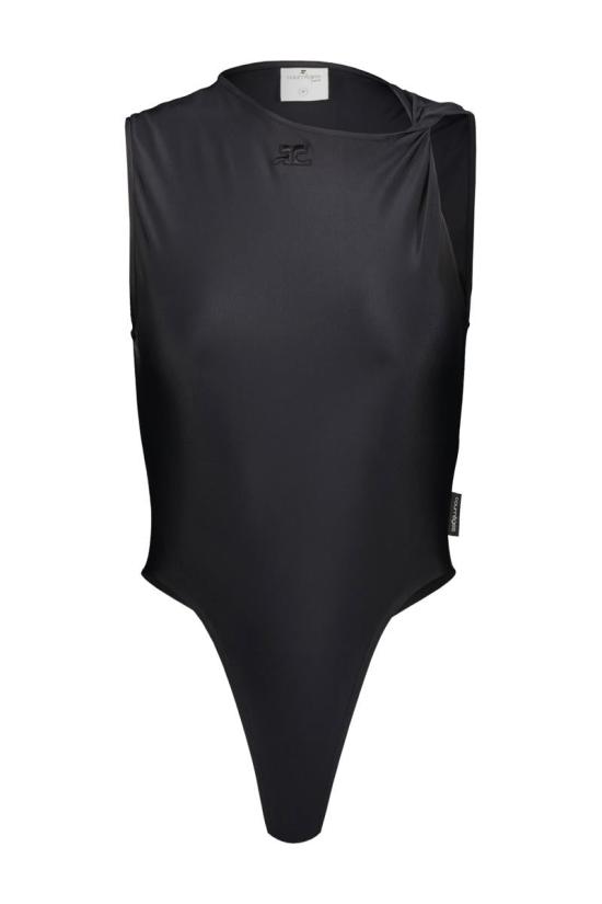 쿠레쥬 바디수트 티셔츠 223JBD038PA0043 BLACK