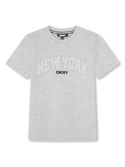 [해외] 24FW [키즈] 디케이엔와이 티셔츠 D60196 A32 GRIGIO BEIGE