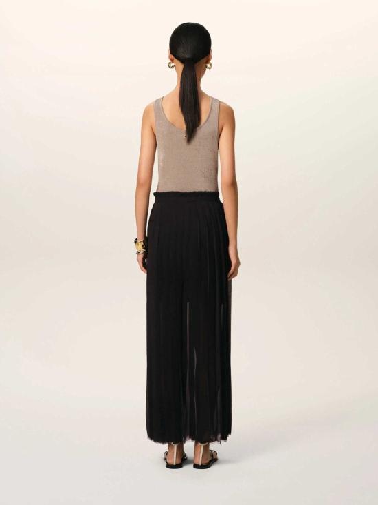 FSK353 PL0027polyester crepe 001Black