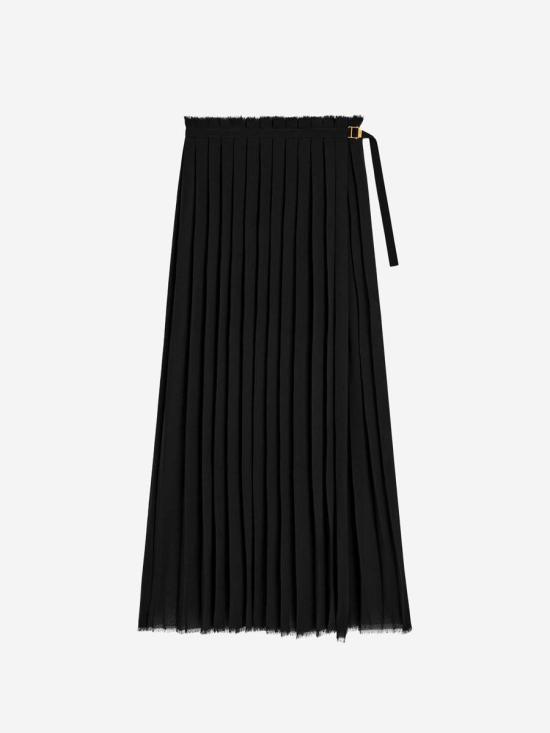 FSK353 PL0027polyester crepe 001Black
