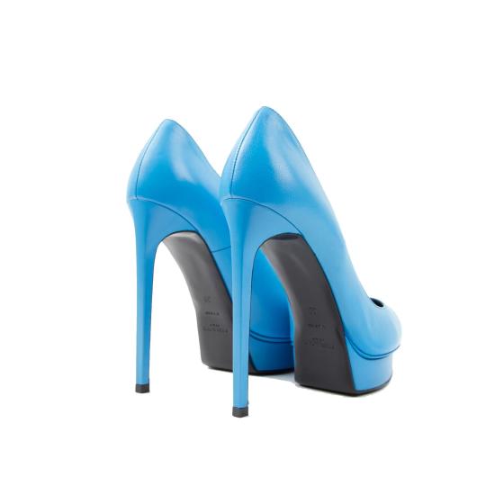 SHOES PUMPS blue heel Blue