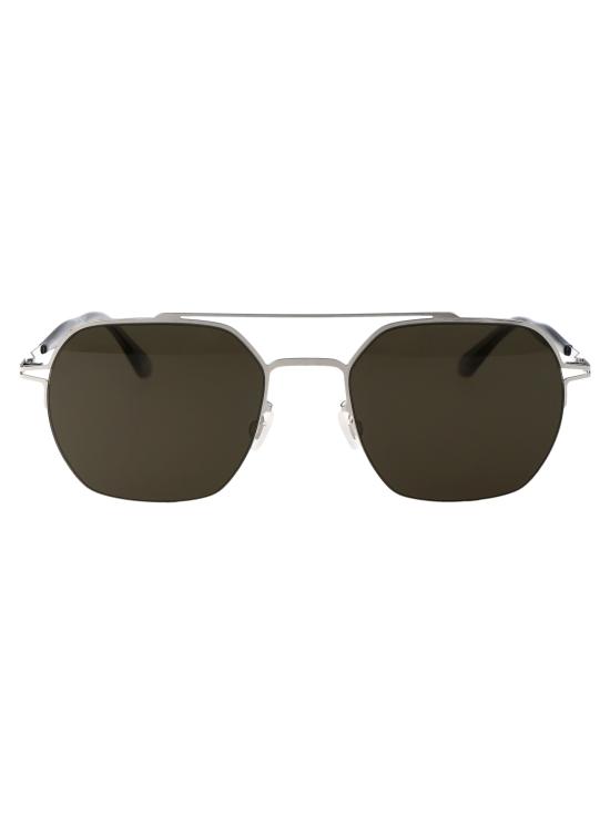25SS 마이키타 선글라스 ARLO 051 SHINY SILVER RAW GREEN SOLID - MYKITA