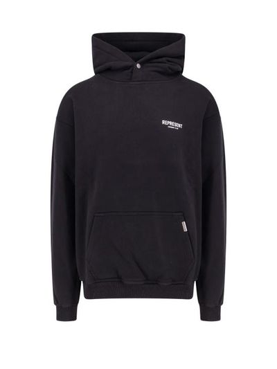 리프레젠트 후드 티셔츠 OCM41113 001 BLACK DOM