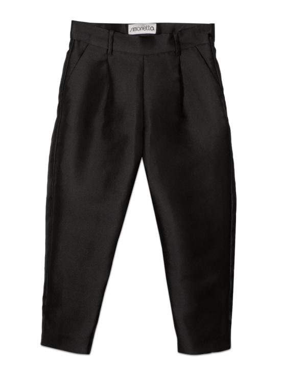 21FW [키즈] 시모네타 스트레이트 팬츠 1P6160K S0023930 BLACK - SIMONETTA