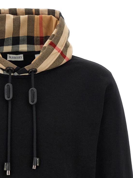 25FW 버버리 후드 티셔츠 8058117BLACK Black - BURBERRY