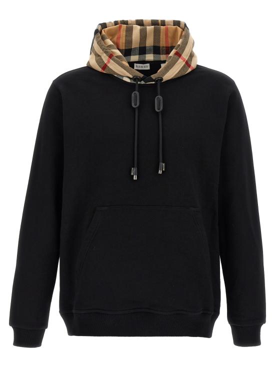25FW 버버리 후드 티셔츠 8058117BLACK Black - BURBERRY