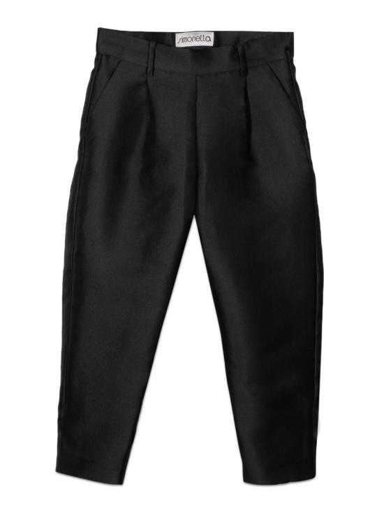 21FW [키즈] 시모네타 스트레이트 팬츠 1P6160K S0023930 BLACK - SIMONETTA