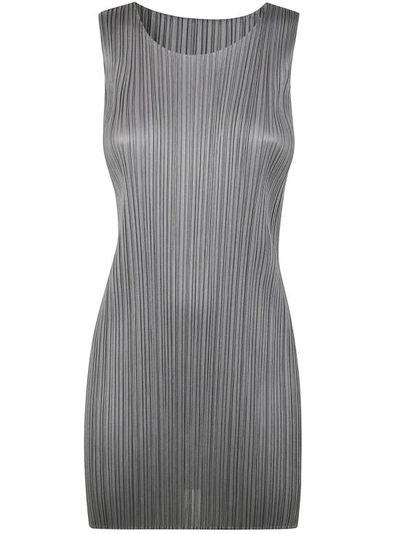 25SS 플리츠플리즈 숏 원피스 PP56JT10712 GRAY DOM