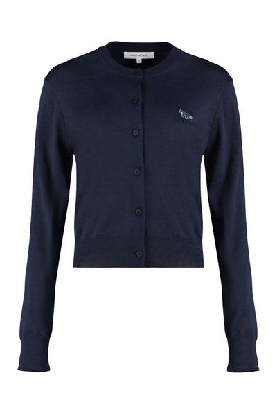 [해외] 25SS 메종키츠네 베이비 폭스 패치 레귤러 가디건 MW00507KT1036P492 blue