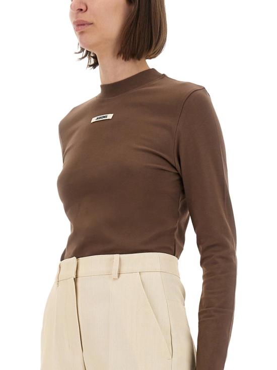 Tシャツ・カットソー JACQUEMUS FW25 (TSW00155AJ0 0124880) Jacquemus Oversize T-shirt with embroidered logo | Women's