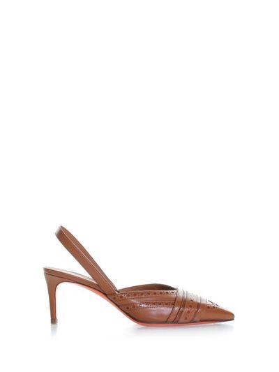 [해외] 23SS 산토니 힐/펌프스 70430 HA2TYGHC55 Leather Brown