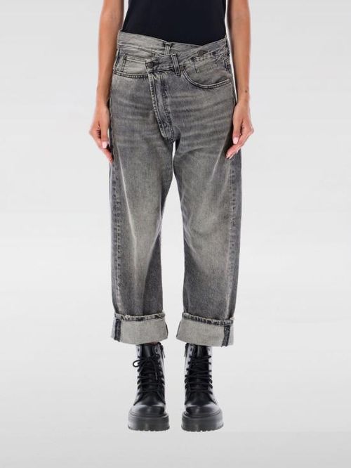 [해외] 26SS 알13 KELLY 캘리 크로스오버 데님 팬츠 R13W2048549A 134 Black