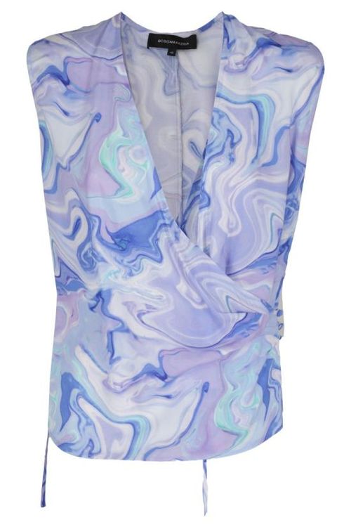 BCBG 막스아즈리아 민소매 티셔츠 SRT197VI11 092 Blue