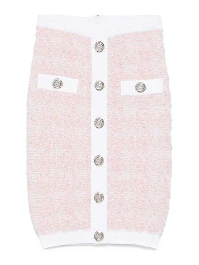 [해외] 발망 미디 스커트 FF1LC016KI72OIN Nude Neutrals