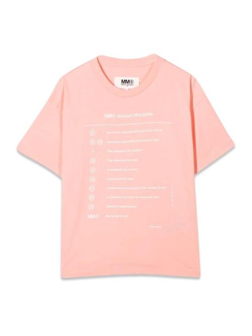 [해외] 22FW [키즈] MM6 메종마르지엘라 티셔츠 M60242K MM009M6302 PINK