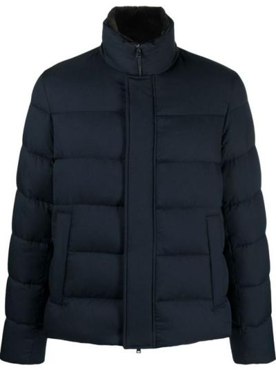 [해외] 25FW 에르노 아렌델레 포 퍼 봄버 다운 자켓 PI001019U 12414Z9200 Blu BLUE