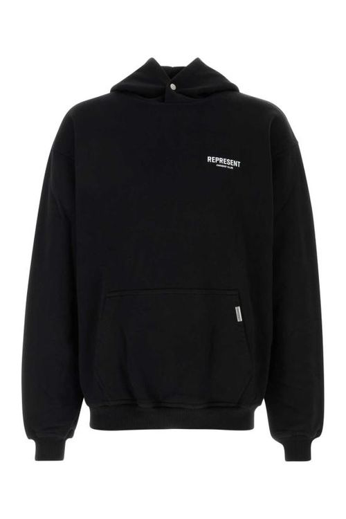 [해외] 26FW 리프레젠트 후드 티셔츠 OCM41113 001 Black