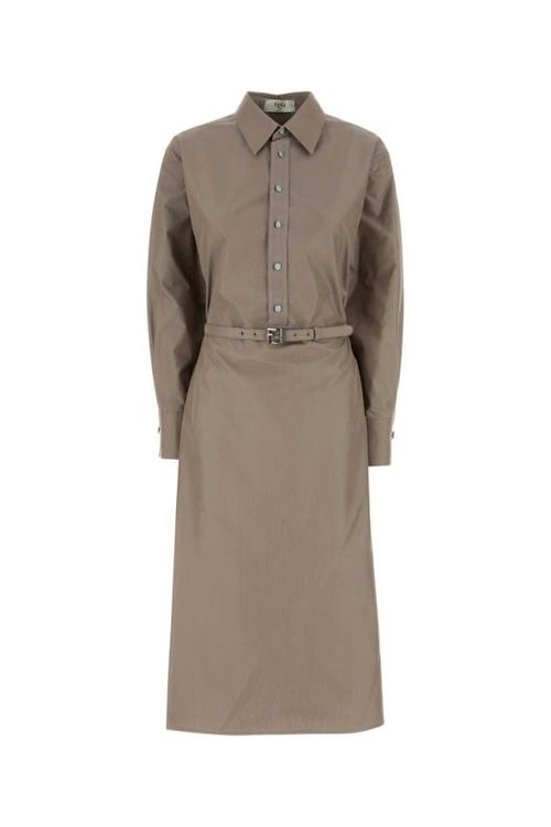 [해외] 25SS 펜디 롱 원피스 FDD311AQ3K F1SA0 Beige o Tan