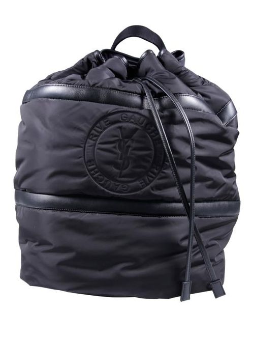 25FW 생로랑 백팩 734682 FACHA 1000 NERO NERO NERO