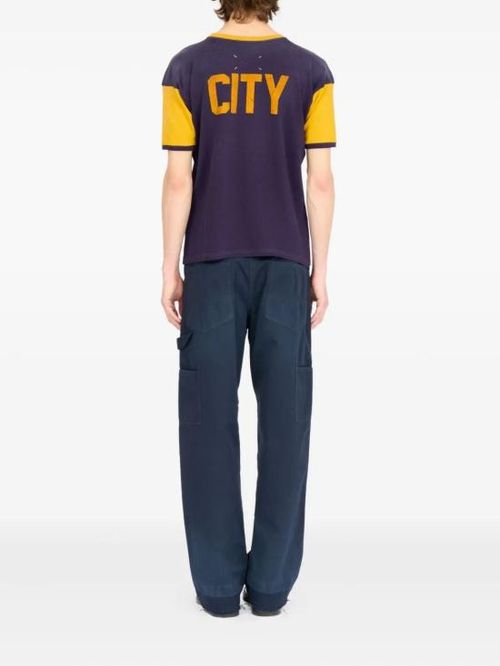 [해외] 25FW 마르지엘라 반팔 티셔츠 S50GC0718S23988 384 PURPLE YELLOW