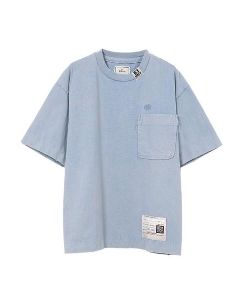 메종 미하라 야스히로 반팔 티셔츠 A14TS601 BLUE DOM