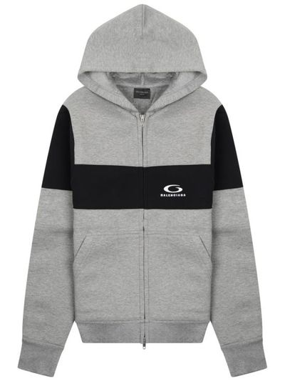 [해외] 26FW 발렌시아가 로고 후드 집업 808832 TRVJ21167 GREY