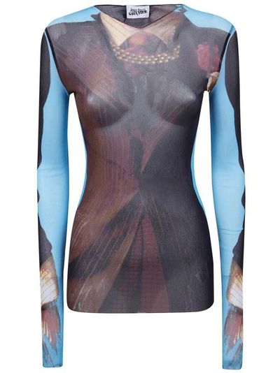 [해외] 26SS 장 폴 고티에 긴팔 티셔츠 26 01 W TO458 M027P 90 MULTICOLOUR