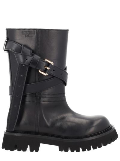 [해외] 25FW 모스키노 부츠 MA26054G0N MJ5000 BLACK