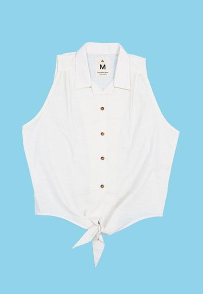 [해외] New Market Goods 탑 뉴마켓굿즈 코밀라 타이프론트 탱크 화이트