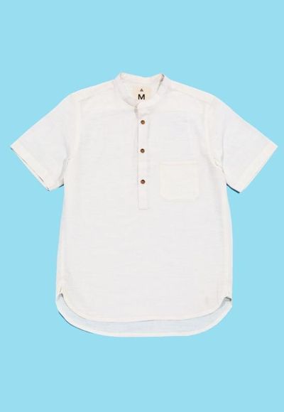 [해외] New Market Goods 탑 뉴마켓 굿즈 코밀라 팝오버 셔츠 화이트