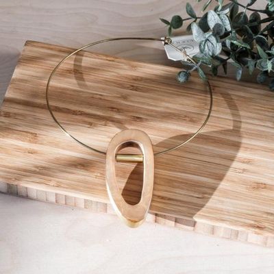 [해외] LIKHÂ 목걸이/팬던트 리크 카피즈 조개껍질 목걸이 오르비타 황동 초커