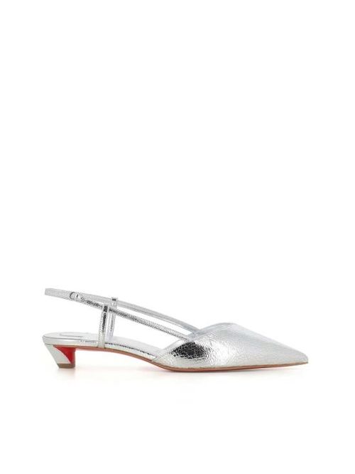 크리스챤 루부탱 힐/펌프스 크리스찬 루부탱 디콜렛 미스 Z 슬링키나 25 힐 실버