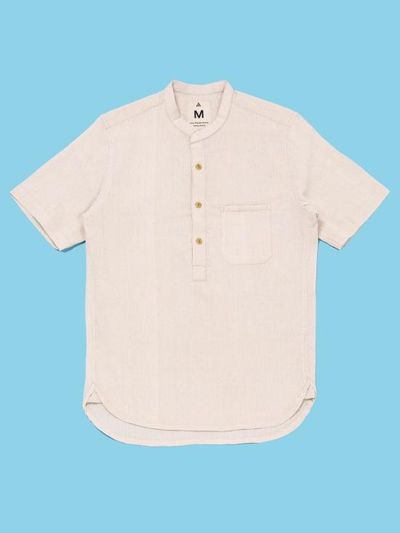 [해외] New Market Goods 셔츠 뉴마켓 상품 카디 팝오버  크림색