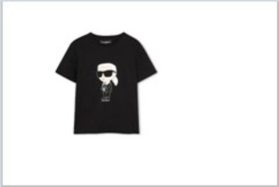 [해외] 26SS [키즈] 칼라거펠트 티셔츠 Z31096 09B BLACK