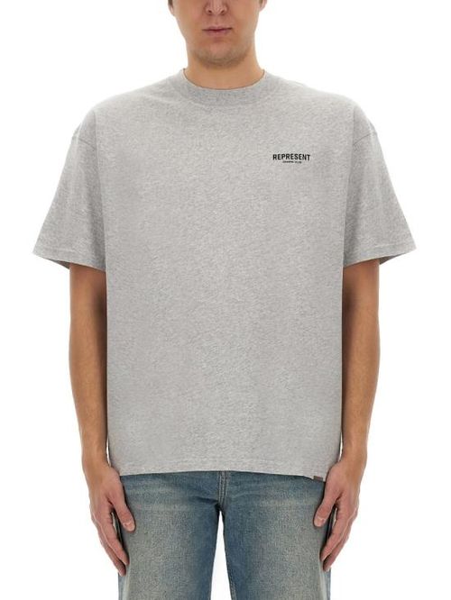[해외] 26SS 리프레젠트 반팔 티셔츠 OCM41114 158 GREY