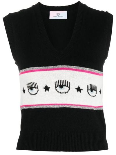 [해외] 22FW 키아라 페라그니 스웨터 73CBFM19CMA10899 Black