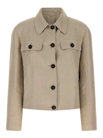 [해외] 26SS 브루넬로 쿠치넬리 리넨 다이어고널 재킷 MH5277581C9272 Beige